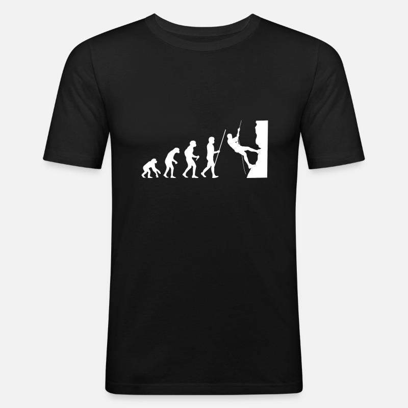 Escalade Evolution - T-shirt près du corps Homme - noir