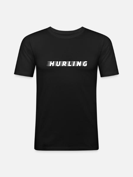 T shirt hurling - Men's Slim Fit T-Shirt - black