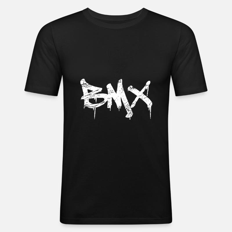BMX - Männer Slim Fit T-Shirt - Schwarz
