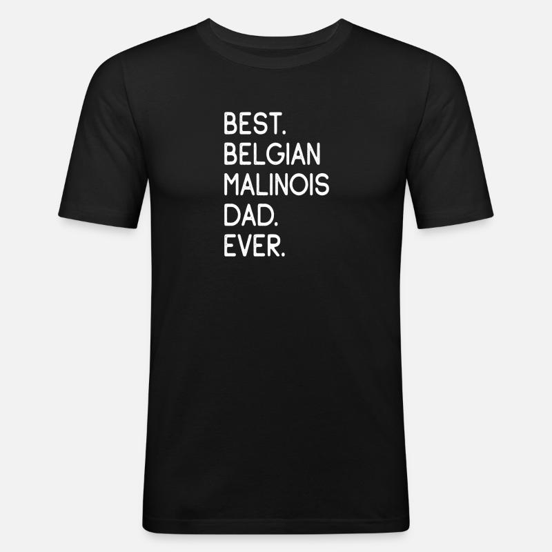 Belgian Malinois - Männer Slim Fit T-Shirt - Schwarz