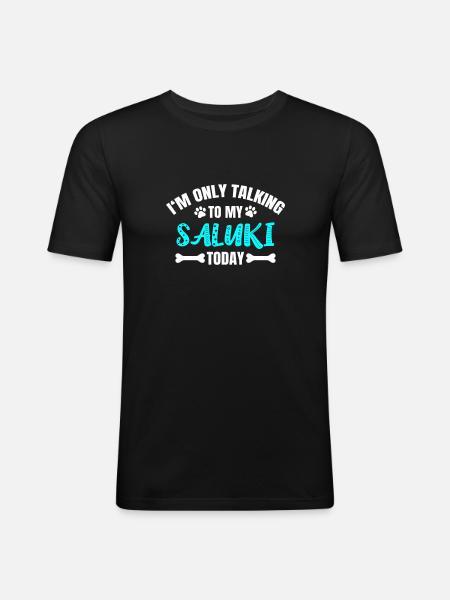 Saluki - Men's Slim Fit T-Shirt - black