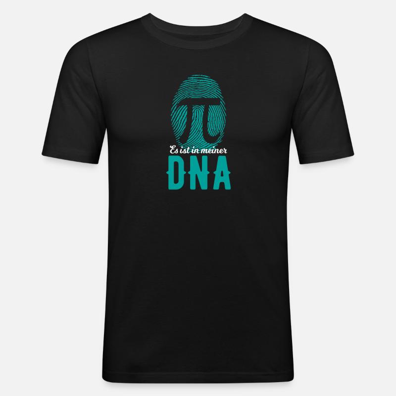 Math DNA Math Teacher Math Teacher Mathematician - Men's Slim Fit T-Shirt - black