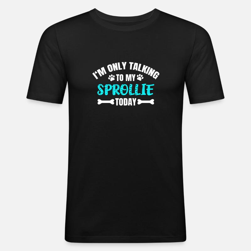 Sprollie - Männer Slim Fit T-Shirt - Schwarz