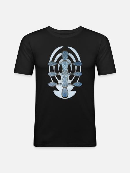 Abstract No. 65 - Men's Slim Fit T-Shirt - black