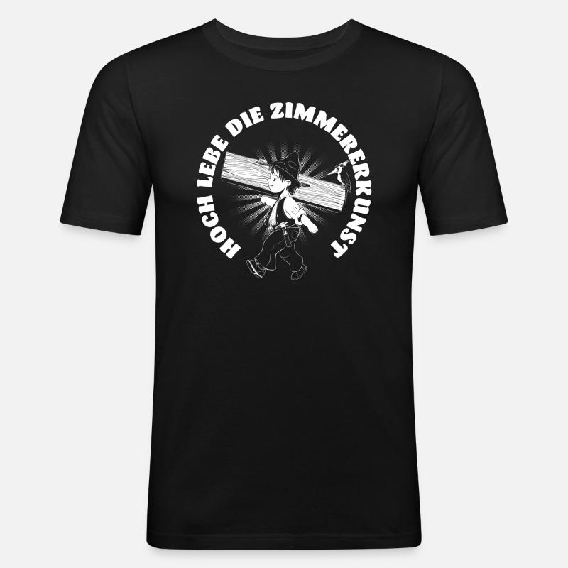 Zimmermann - Männer Slim Fit T-Shirt - Schwarz