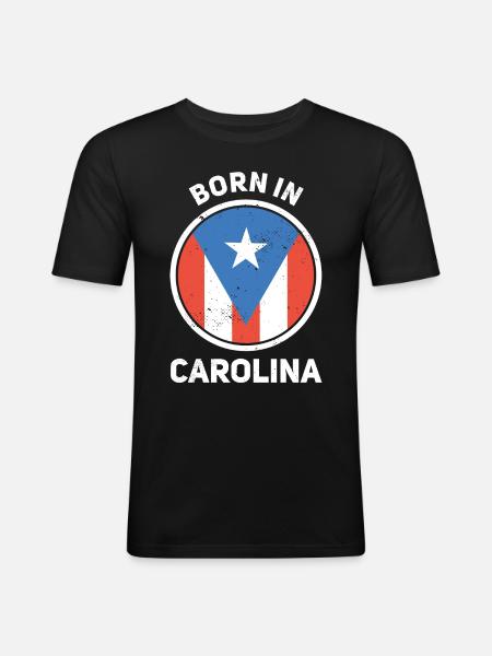 Puerto Rico - Men's Slim Fit T-Shirt - black