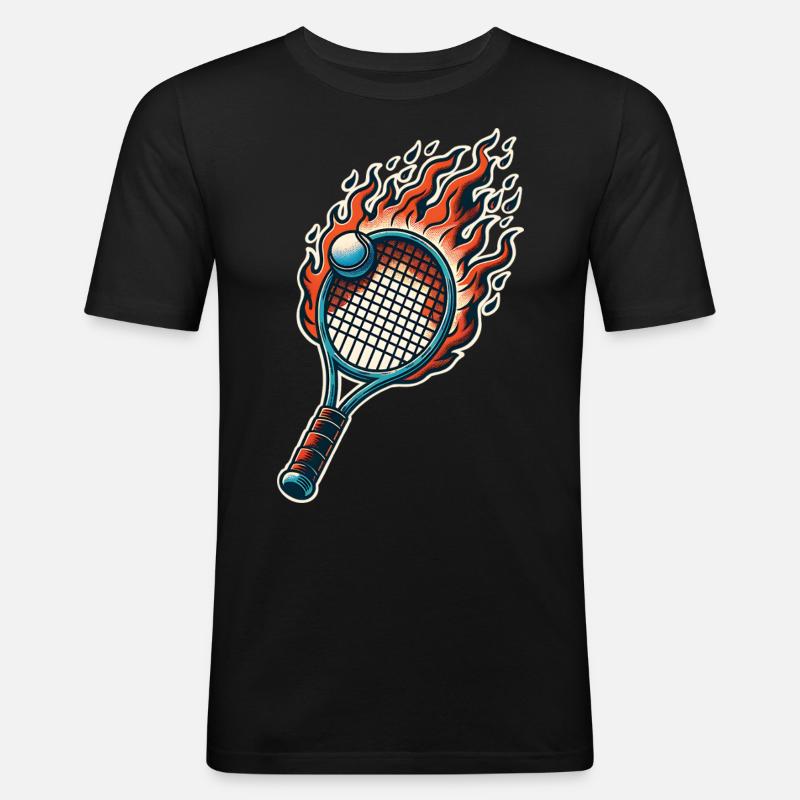 Badminton - Männer Slim Fit T-Shirt - Schwarz