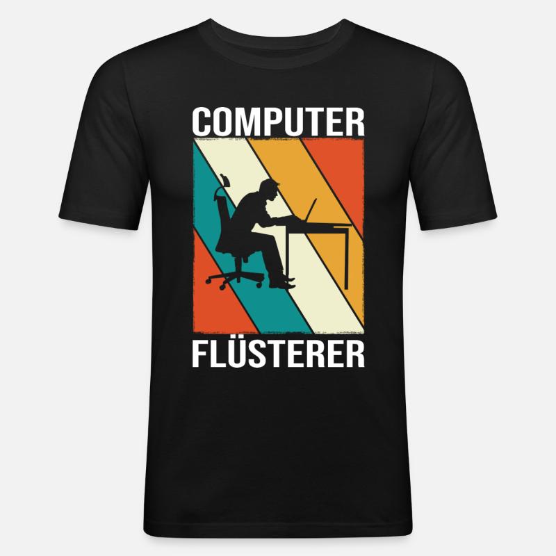 Programmierer Informatiker Informatik - Männer Slim Fit T-Shirt - Schwarz