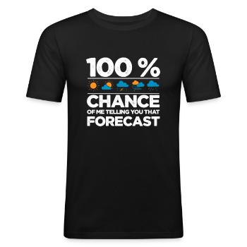 Tornado - Men's Slim Fit T-Shirt - black - Front - Nik (191cm)