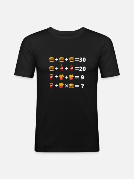 Conception de puzzle drôle - T-shirt près du corps Homme - noir