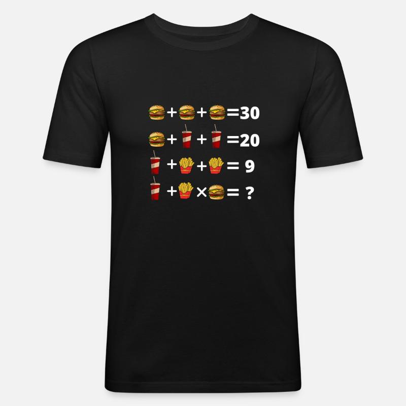 Conception de puzzle drôle - T-shirt près du corps Homme - noir