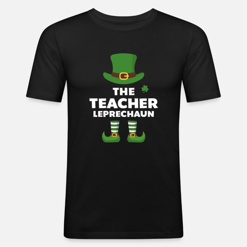Der Lehrer Kobold - Männer Slim Fit T-Shirt - Schwarz