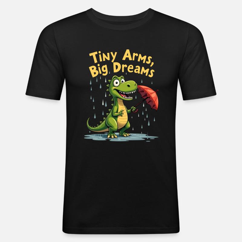 Tiny Arms, Big Dreams - Men's Slim Fit T-Shirt - black