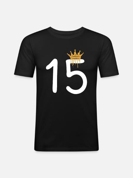 15 - Men's Slim Fit T-Shirt - black