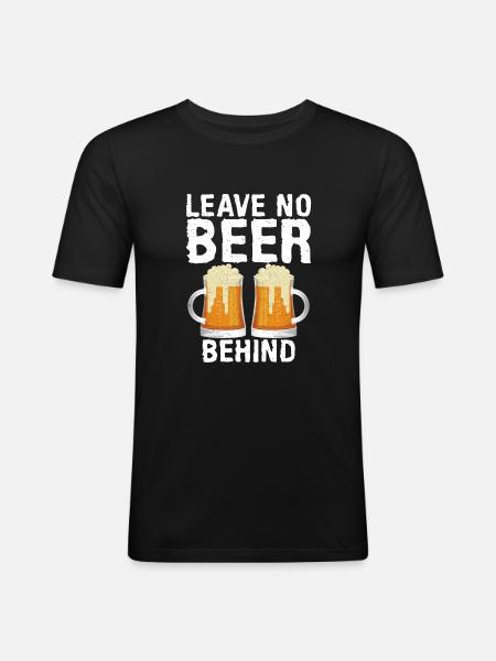 Beer Drinker Beer Gifts - Men's Slim Fit T-Shirt - black
