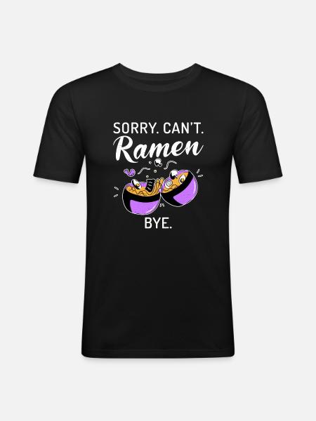 Ramen Lover - Men's Slim Fit T-Shirt - black