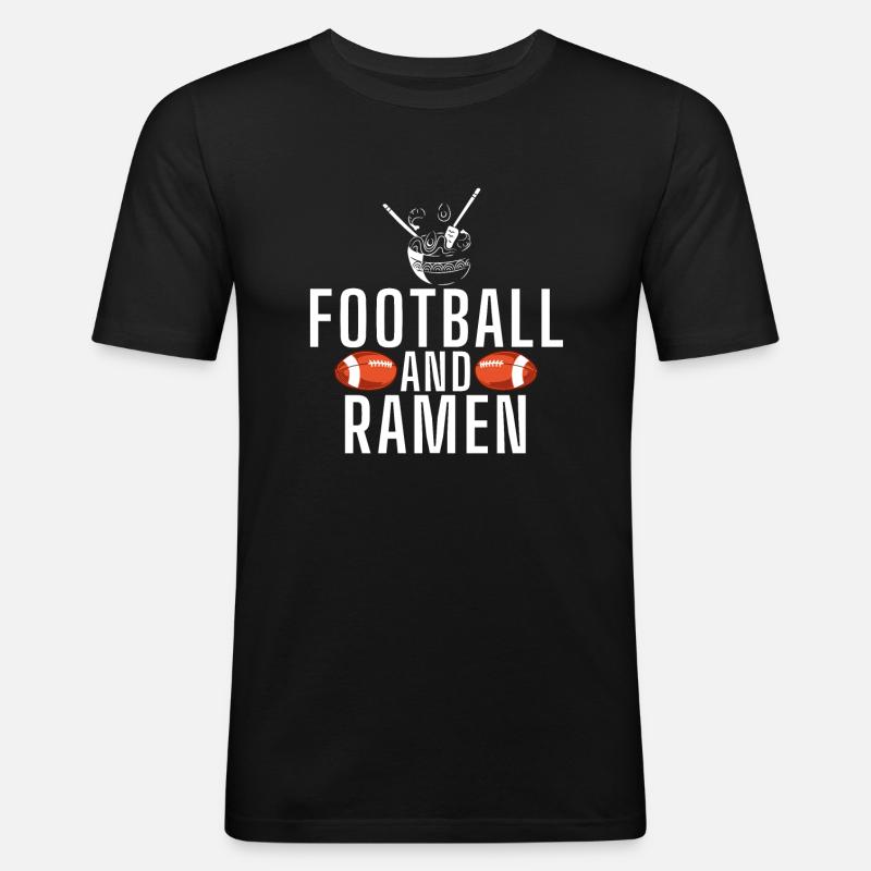 Ramen Liebhaber - Männer Slim Fit T-Shirt - Schwarz