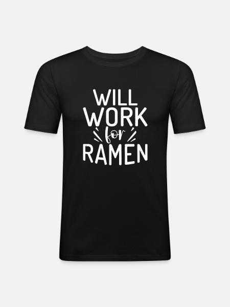 Ramen Lover - Men's Slim Fit T-Shirt - black