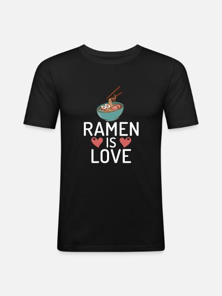 Ramen Lover - Men's Slim Fit T-Shirt - black