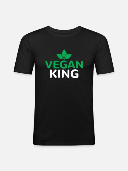 Veggie Lover Vegan Gift - Men's Slim Fit T-Shirt - black