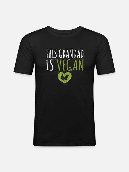 Veggie Lover Vegan Gift - Men's Slim Fit T-Shirt - black