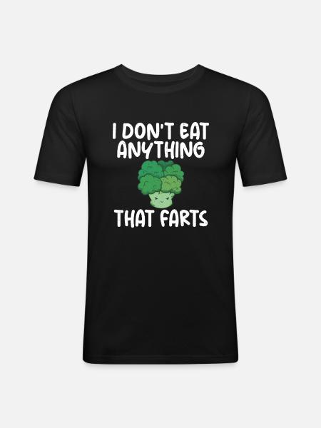 Vegetable Lover Vegetarian Gifts - Men's Slim Fit T-Shirt - black