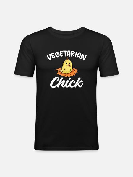 Vegetable Lover Vegetarian Gifts - Men's Slim Fit T-Shirt - black