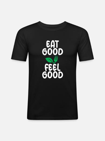Vegetable Lover Vegetarian Gifts - Men's Slim Fit T-Shirt - black