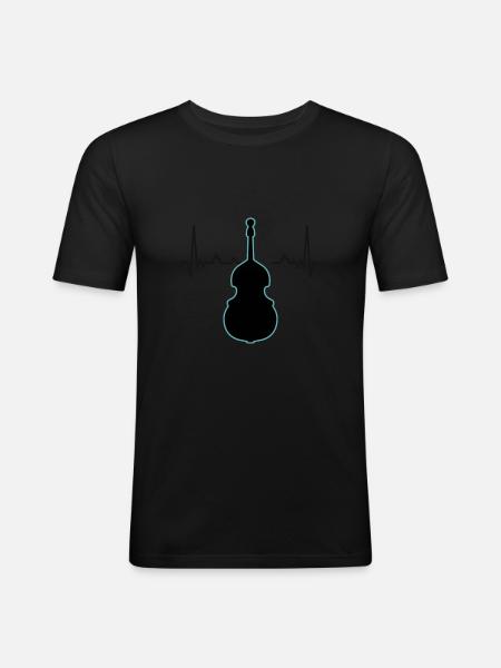 Contrabass - Men's Slim Fit T-Shirt - black