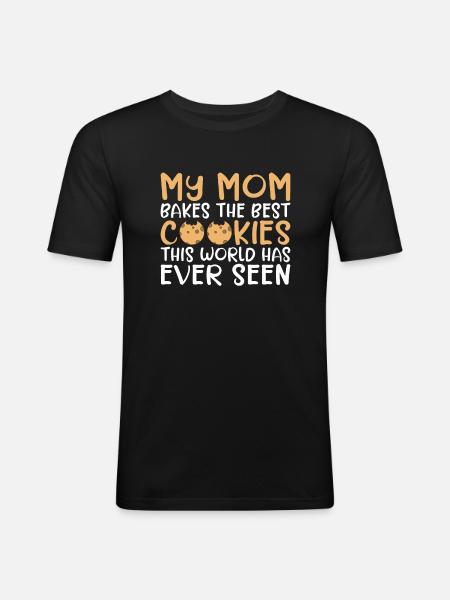Cookie Lover Gifts - Men's Slim Fit T-Shirt - black