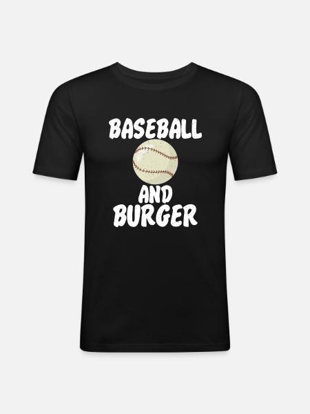 Burger Lover Gift - Men's Slim Fit T-Shirt - black