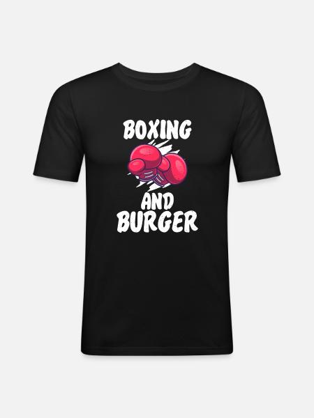 Burger Lover Gift - Men's Slim Fit T-Shirt - black