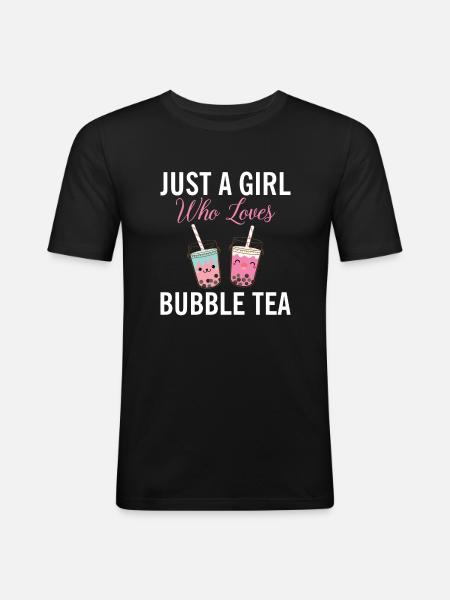 Bubble Tea Lover Gift - Men's Slim Fit T-Shirt - black