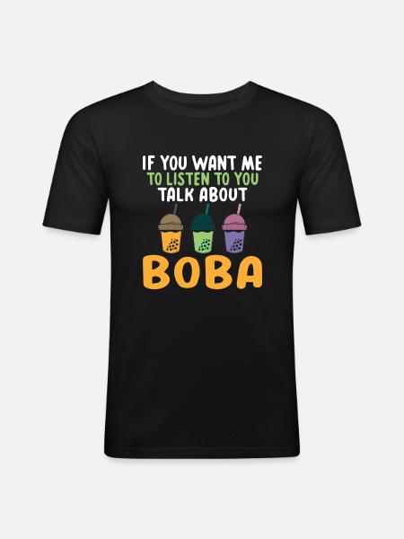 Bubble Tea Lover Gift - Men's Slim Fit T-Shirt - black