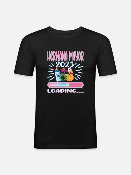 Hermana Mayor 2023 - Men's Slim Fit T-Shirt - black