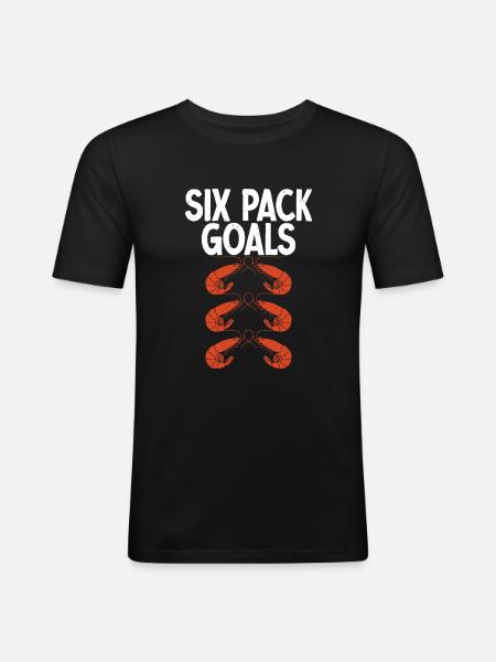 Shrimp Lover Gift - Men's Slim Fit T-Shirt - black