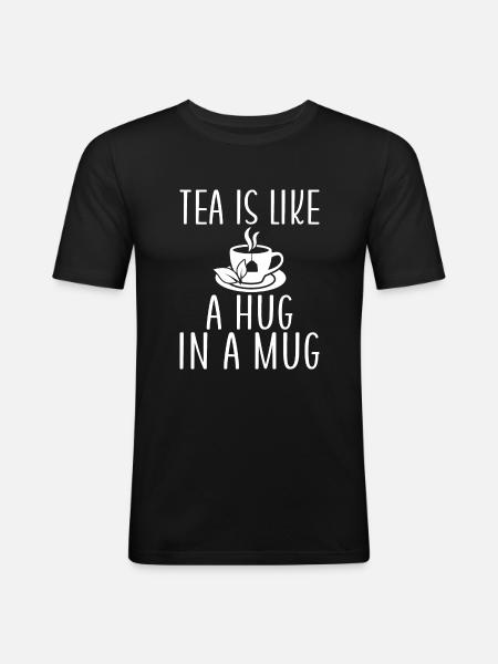 Tea Lover Gifts - Men's Slim Fit T-Shirt - black