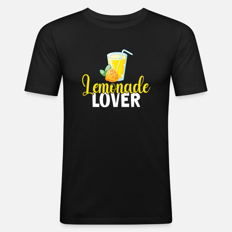 Limonade-Geschenk-Ideen - Männer Slim Fit T-Shirt - Schwarz