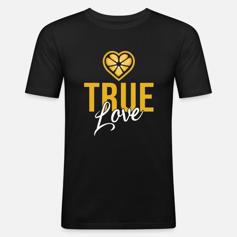 Limonade Geschenkideen - Männer Slim Fit T-Shirt - Schwarz