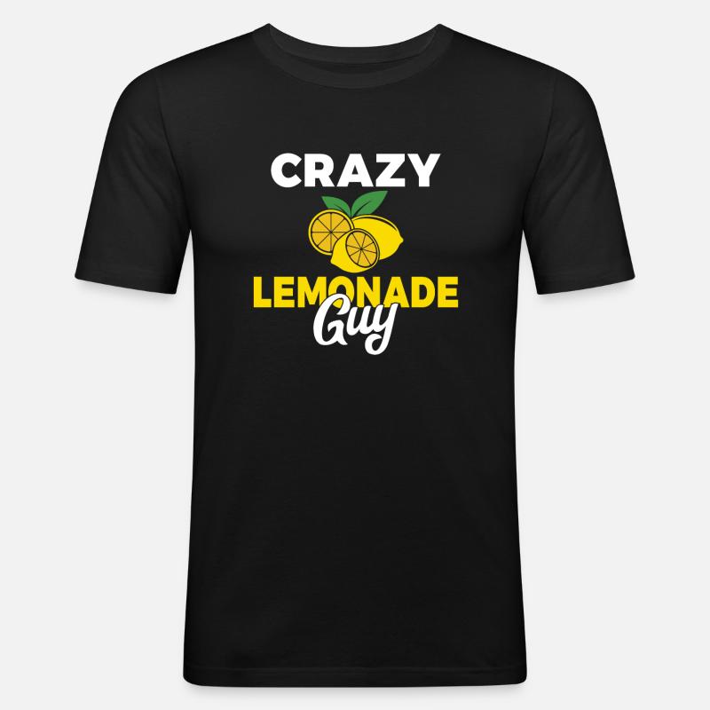 Limonade-Geschenk-Ideen - Männer Slim Fit T-Shirt - Schwarz