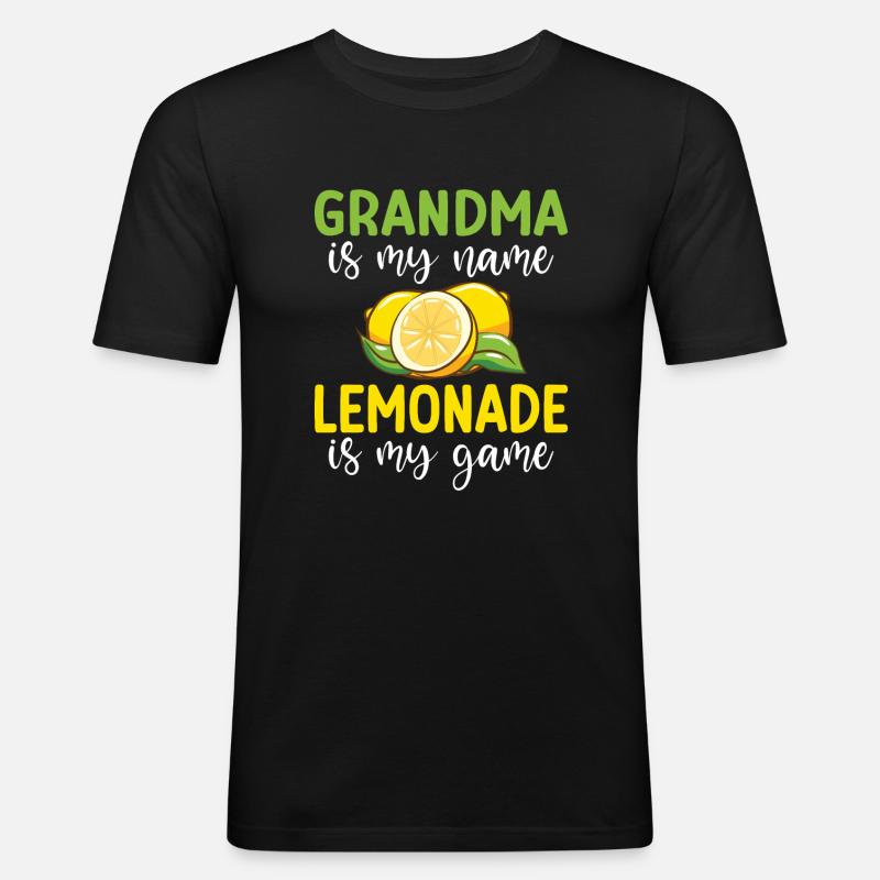 Limonade-Geschenk-Ideen - Männer Slim Fit T-Shirt - Schwarz