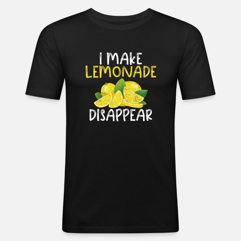 Limonade-Geschenk-Ideen - Männer Slim Fit T-Shirt - Schwarz
