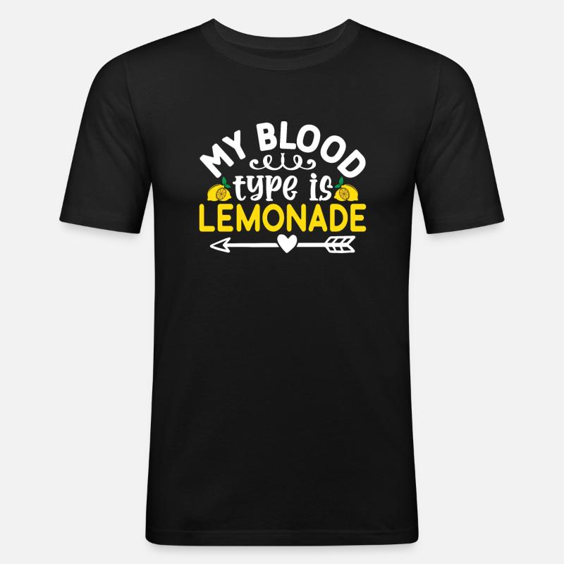 Limonade-Geschenk-Ideen - Männer Slim Fit T-Shirt - Schwarz