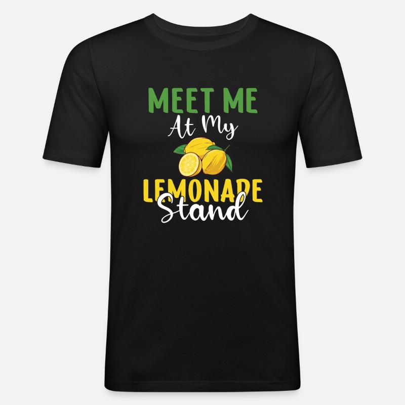 Limonade-Geschenk-Ideen - Männer Slim Fit T-Shirt - Schwarz
