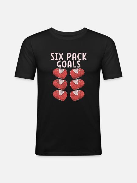 Steak Lover Steak Gift - Men's Slim Fit T-Shirt - black