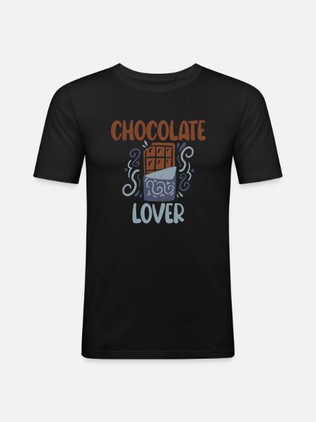 Chocolate Lover Gifts - Men's Slim Fit T-Shirt - black