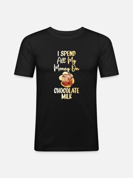 Chocolate Milk Lover Gifts - Men's Slim Fit T-Shirt - black