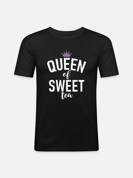 Süßer Tee Liebhaber Geschenke - Männer Slim Fit T-Shirt - Schwarz