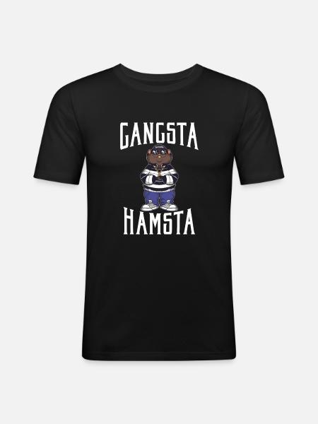Hamster Lover Hamster Gift - Men's Slim Fit T-Shirt - black