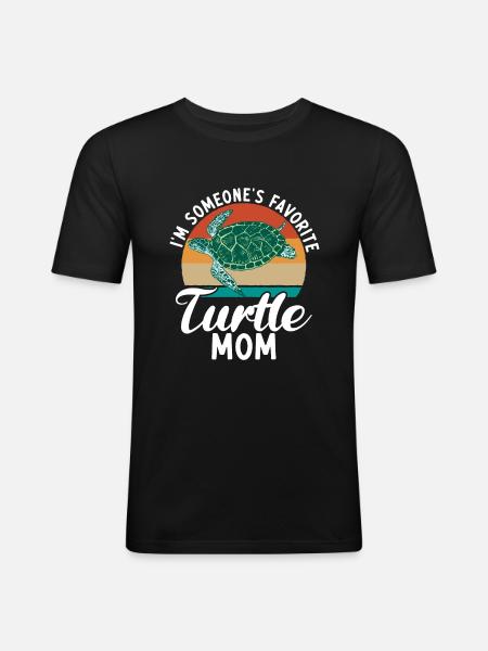 Turtle Owner Gift Turtle Lover - Men's Slim Fit T-Shirt - black